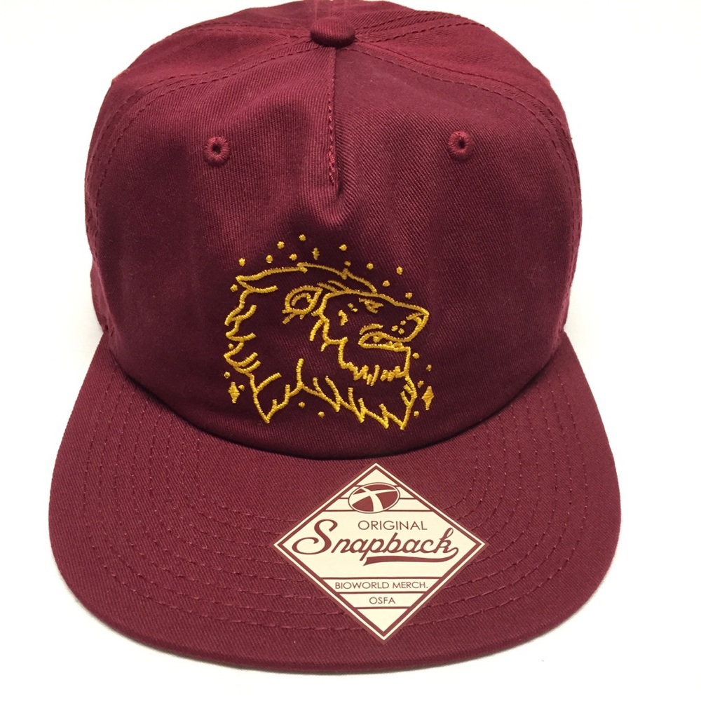 Harry Potter Gryffindor Cap Hat Leather Strap